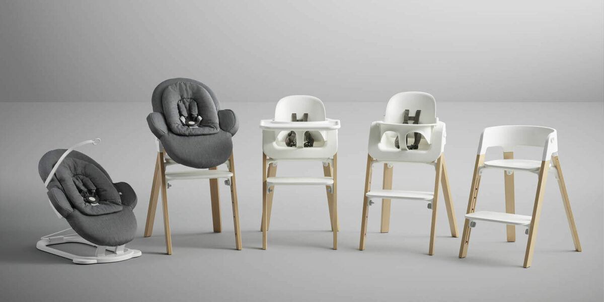 Stokke Steps Bouncer White/Deep Grey