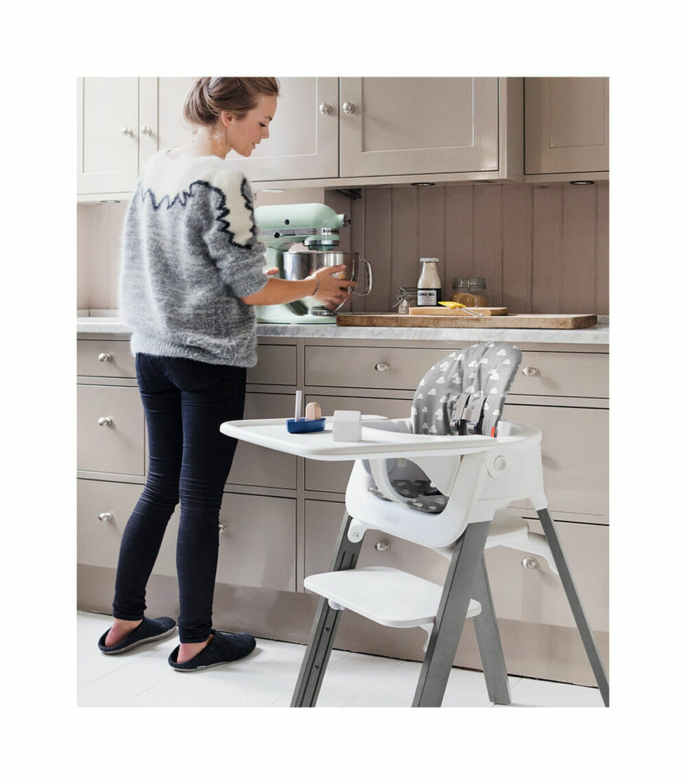 Stokke Steps Hranilica White/Hazy Grey