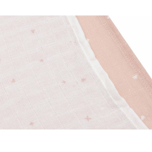 Jollein Tetra pelena Wild Rose 70 x 70 cm 3kom